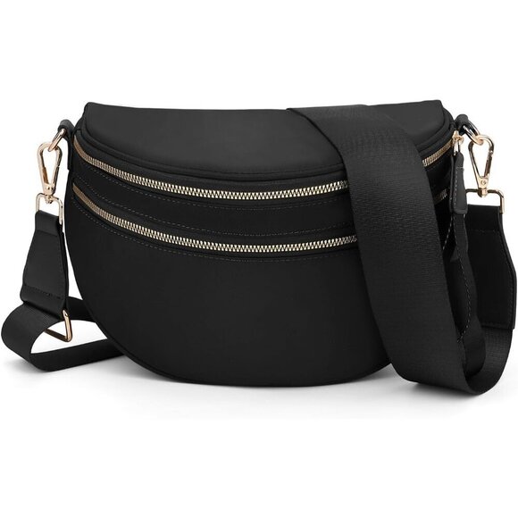 Handbags - Women Crossbody Bum Bag Nylon Checkered Purse Shoulder Bag 2025